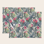 Painted Protea Pattern Placemat Gallery Image 1