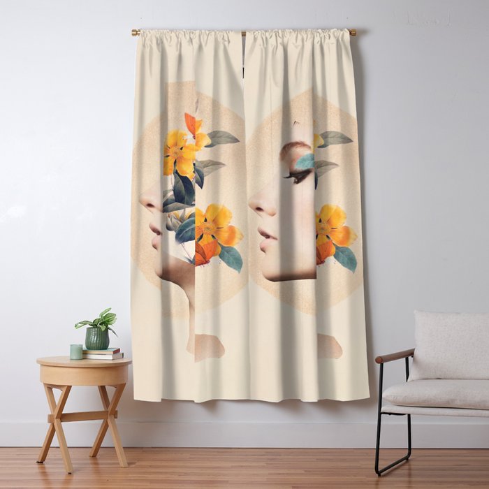Floral Portrait 31 Window Curtain Gallery Image 5