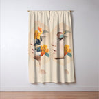Floral Portrait 31 Window Curtain Gallery Image 3