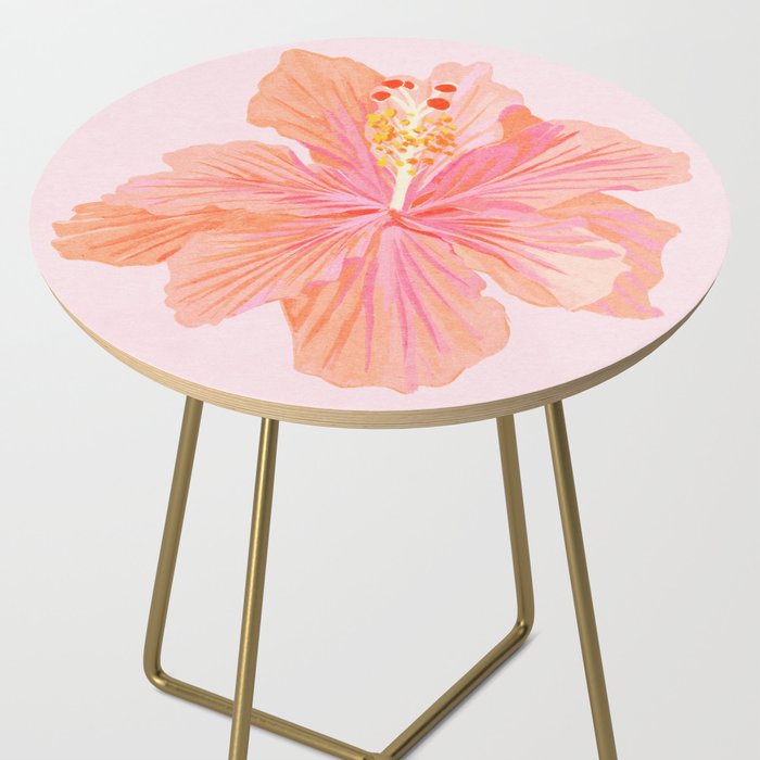 Hibiscus Flower Side Table Gallery Image 2