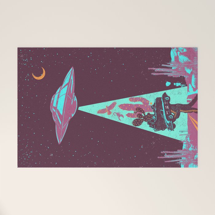 DESERT UFO Welcome Mat Gallery Image 1