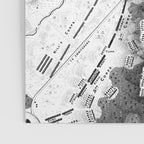Vintage Map of The Gettysburg Battlefield (1863)BW Poster Gallery Image 3