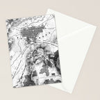 Vintage Map of The Gettysburg Battlefield (1863)BW Stationery Card Gallery Image 2