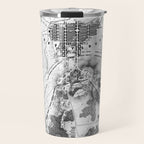 Vintage Map of The Gettysburg Battlefield (1863)BW Travel Mug Gallery Image 1