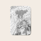 Vintage Map of The Gettysburg Battlefield (1863)BW Bath Mat Gallery Image 1