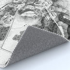 Vintage Map of The Gettysburg Battlefield (1863)BW Rug Gallery Image 4