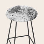 Vintage Map of The Gettysburg Battlefield (1863)BW Stool Gallery Image 2