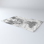 Vintage Map of The Gettysburg Battlefield (1863)BW Rug Gallery Image 3
