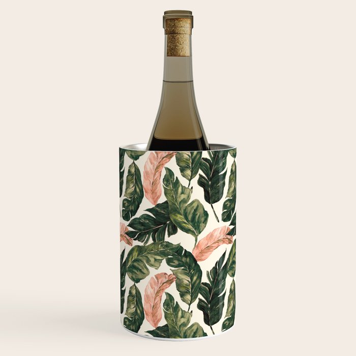 Leaf green and pink Wine Chiller Gallery Image 3