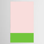Lime Green and Pale Pink Fresh Minimalist Color Block Tablecloth Gallery Image 2