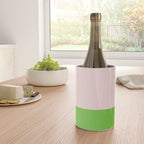 Lime Green and Pale Pink Fresh Minimalist Color Block Wine Chiller Gallery Image 4