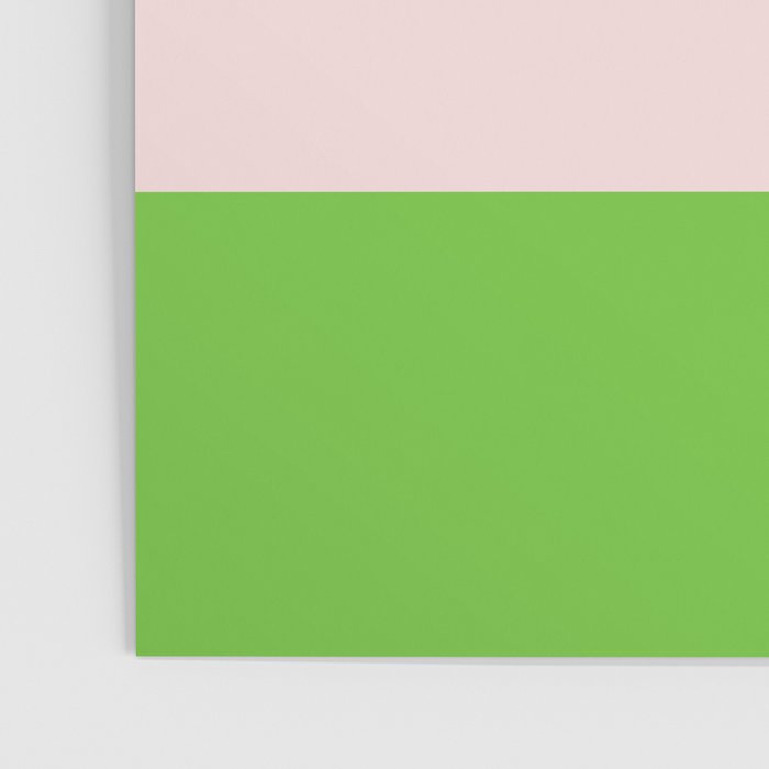 Lime Green and Pale Pink Fresh Minimalist Color Block Poster Gallery Image 3