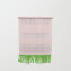 Lime Green and Pale Pink Fresh Minimalist Color Block Wall Hanging Gallery Image 1
