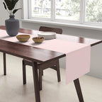 Lime Green and Pale Pink Fresh Minimalist Color Block Table Runner Gallery Image 2