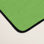 Lime Green and Pale Pink Fresh Minimalist Color Block Desk Mat Gallery Image 4
