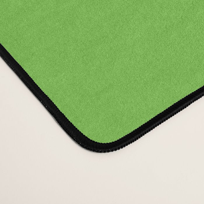 Lime Green and Pale Pink Fresh Minimalist Color Block Desk Mat Gallery Image 4