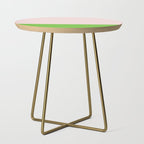 Lime Green and Pale Pink Fresh Minimalist Color Block Side Table Gallery Image 1