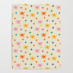 Twinkly Stars Cute and Colorful Pattern Poster Gallery Image 4