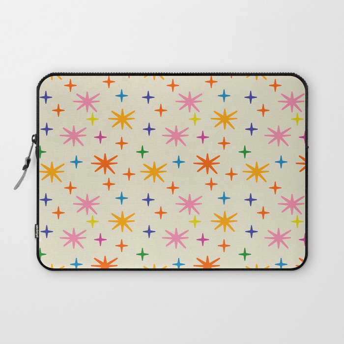 Twinkly Stars Cute and Colorful Pattern Laptop Sleeve Gallery Image 1