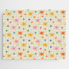 Twinkly Stars Cute and Colorful Pattern Jigsaw Puzzle Gallery Image 1