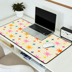Twinkly Stars Cute and Colorful Pattern Desk Mat Gallery Image 2