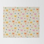 Twinkly Stars Cute and Colorful Pattern Throw Blanket Gallery Image 2