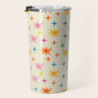 Twinkly Stars Cute and Colorful Pattern Travel Mug Gallery Image 3