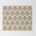Marigold - persimmon Throw Blanket Gallery Image 2