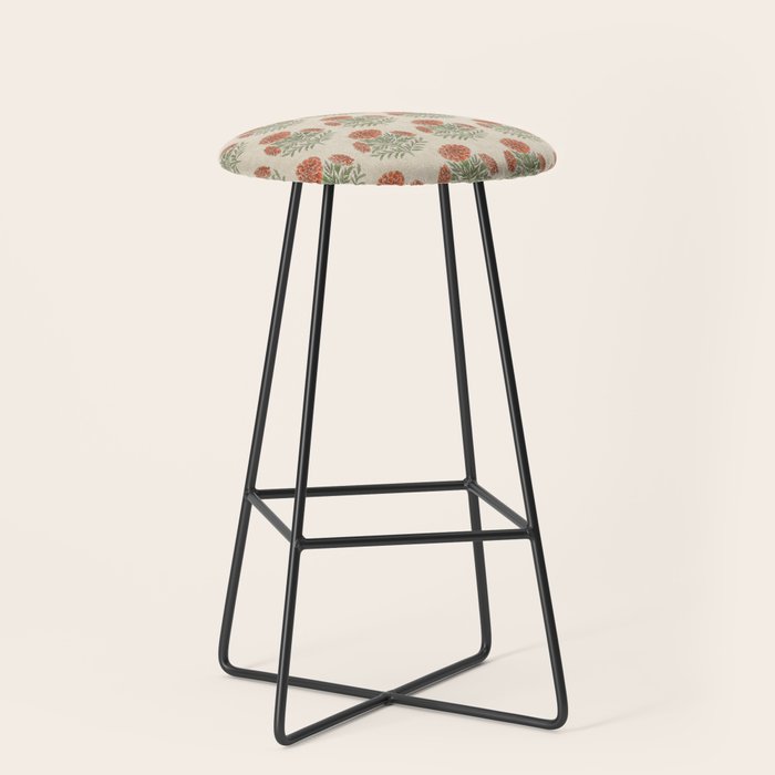 Marigold - persimmon Stool Gallery Image 1