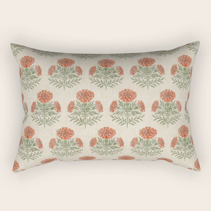 Marigold - persimmon Rectangular Pillow Gallery Image 2