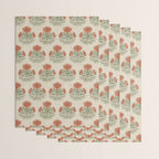 Marigold - persimmon Wrapping Paper Gallery Image 3
