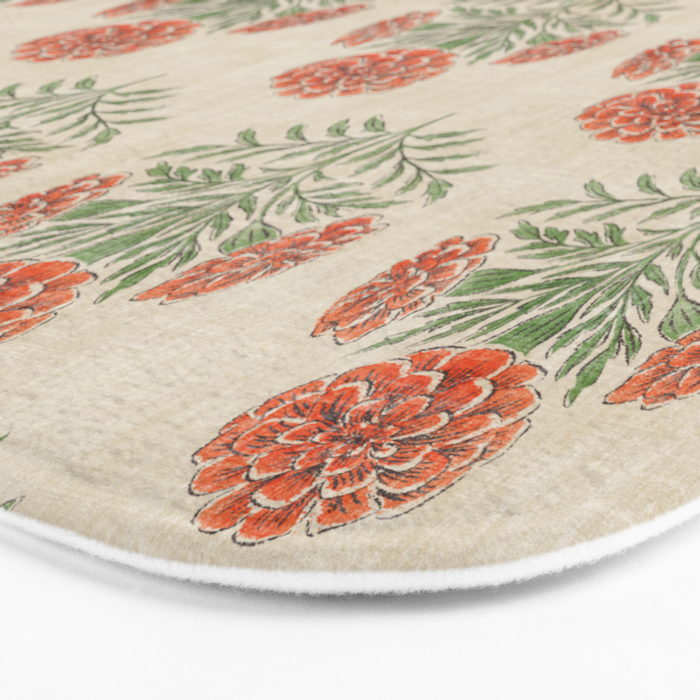 Marigold - persimmon Bath Mat Gallery Image 3