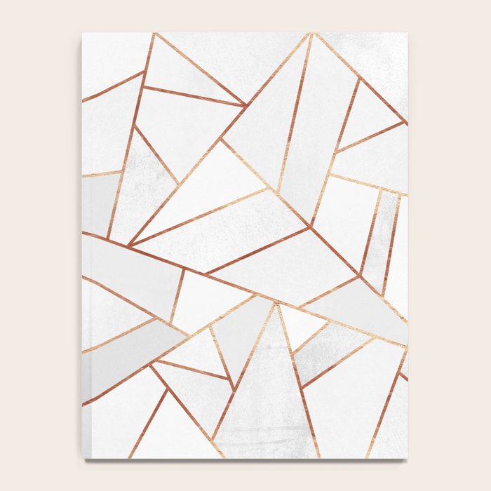 White Stone & Copper Lines Notebook Gallery Image 4