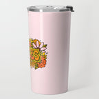 Pisces Flowers Travel Mug Gallery Image 2