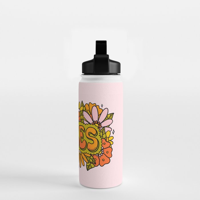 Pisces Flowers Water Bottle Gallery Image 2