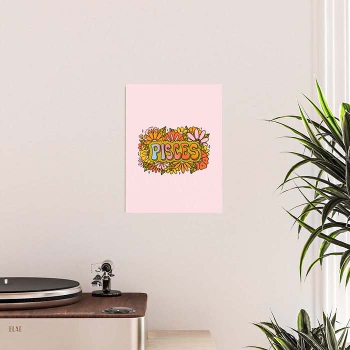 Pisces Flowers Poster Gallery Image 2