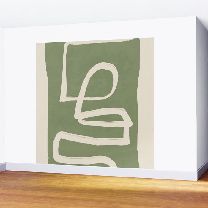 Abstract line art 77 Wall Mural Gallery Image 2