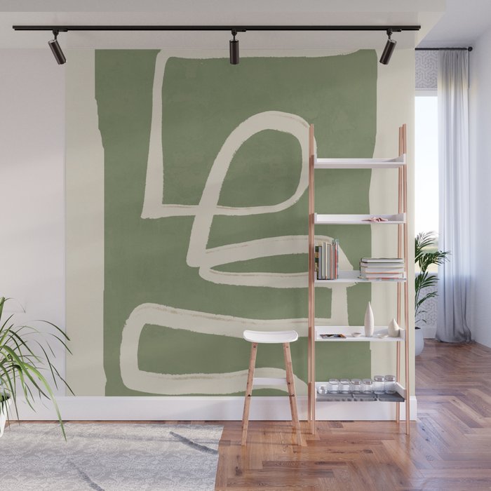 Abstract line art 77 Wall Mural Gallery Image 1