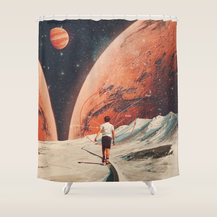 Don't Forget your Path Shower Curtain Gallery Image 1