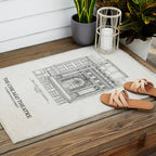 Chicago Theatre Blueprint - West Elevation Outdoor Rug Gallery Image 2