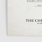 Chicago Theatre Blueprint - West Elevation Poster Gallery Image 3