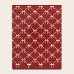 Bows & Ribbons Pattern XI Ruby Red Notebook Gallery Image 4