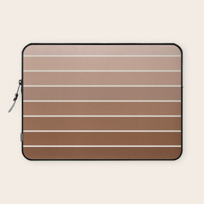 Gradient Arch XII Earthy Neutral Mid Century Modern Rainbow Laptop Sleeve Gallery Image 1