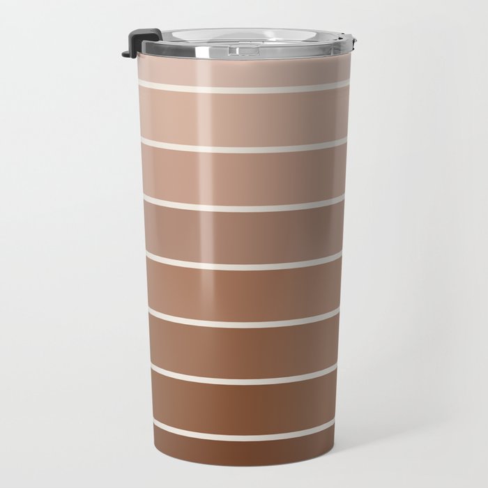 Gradient Arch XII Earthy Neutral Mid Century Modern Rainbow Travel Mug Gallery Image 3