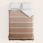 Gradient Arch XII Earthy Neutral Mid Century Modern Rainbow Duvet Cover Gallery Image 6