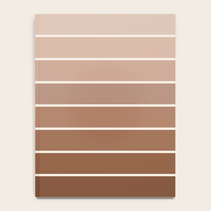 Gradient Arch XII Earthy Neutral Mid Century Modern Rainbow Notebook Gallery Image 4