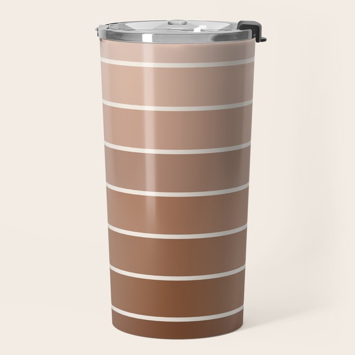 Gradient Arch XII Earthy Neutral Mid Century Modern Rainbow Travel Mug Gallery Image 2