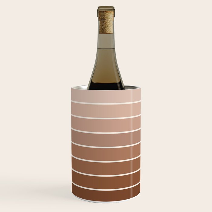 Gradient Arch XII Earthy Neutral Mid Century Modern Rainbow Wine Chiller Gallery Image 3