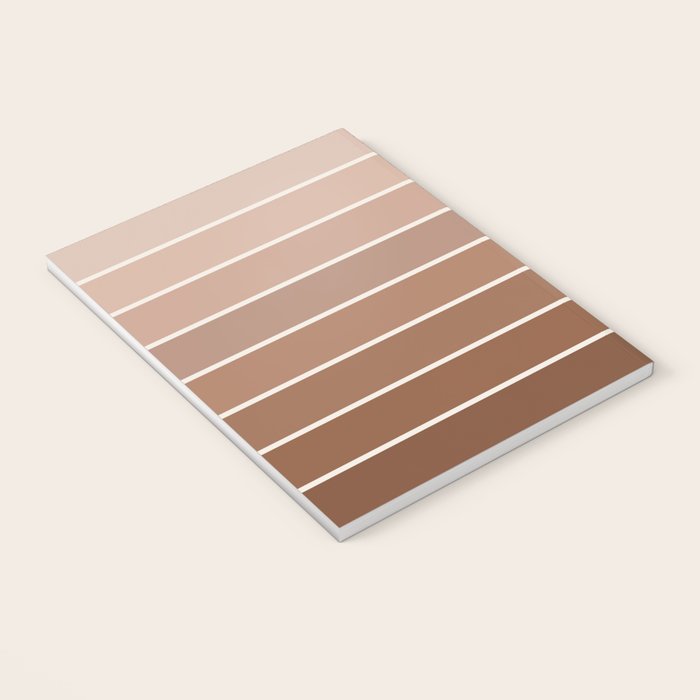 Gradient Arch XII Earthy Neutral Mid Century Modern Rainbow Notebook Gallery Image 3