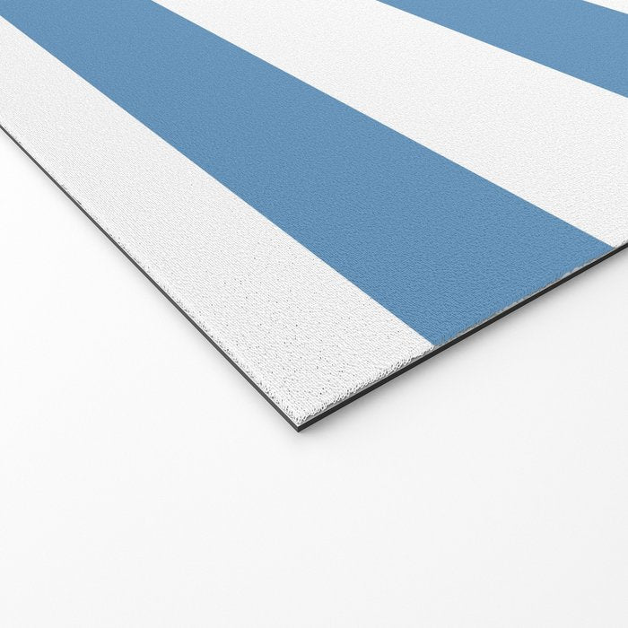 Captain Seagull on blue stripes Welcome Mat Gallery Image 2